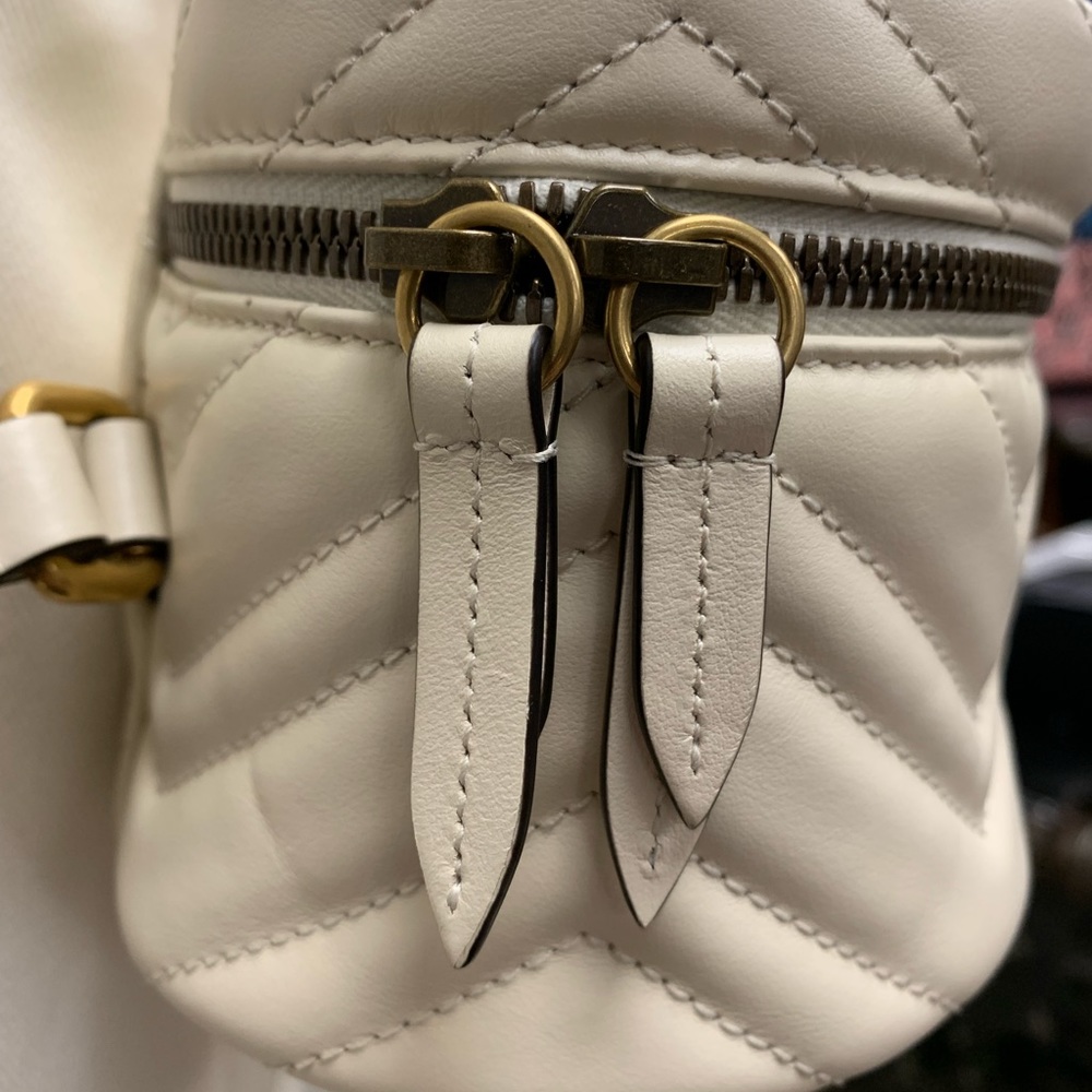 Gucci, GG Marmont Backpack, Ivory - Picture 5 of 14